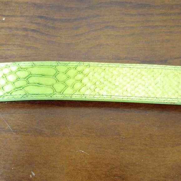 WCM Italian Leather Snake Skin Belt, 31\